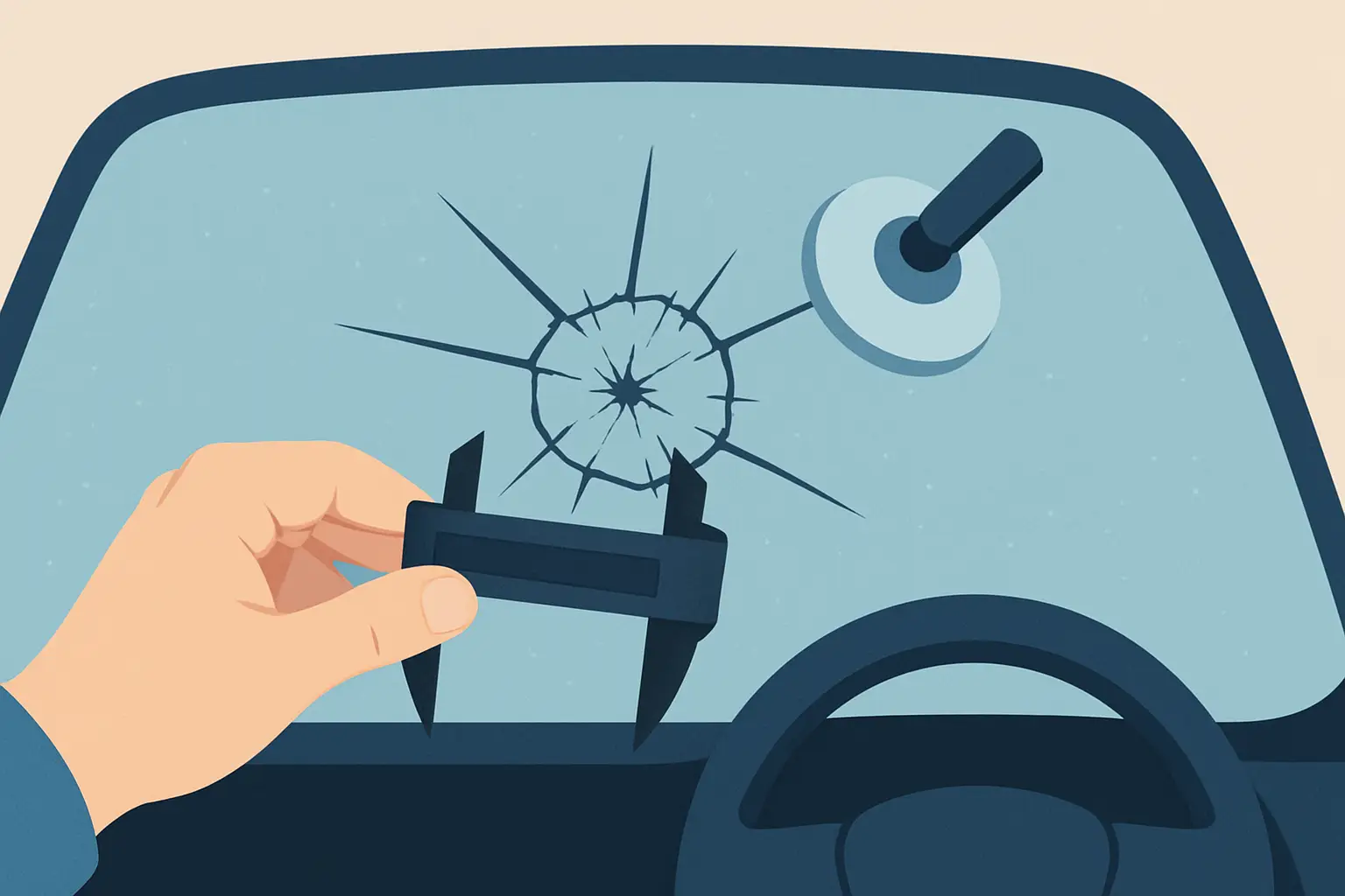 Glass Car Chip What Size Windshield Chip Can Be Repaired? - Zuzu Auto Glass