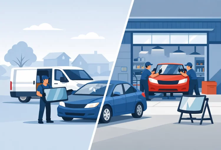 Mobile Service vs Auto Glass Shop