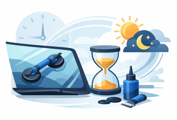 Windshield Replacement Curing Time Explained