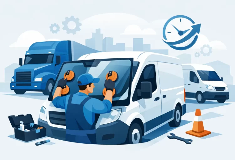 Fleet Windshield Replacement Reduces Downtime