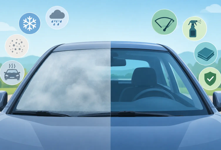 Why Is Windshield Glass Cloudy? Causes and Fixes